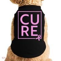 Cure Breast Cancer Awareness Pink Ribbon Doggie Tank thumb 0