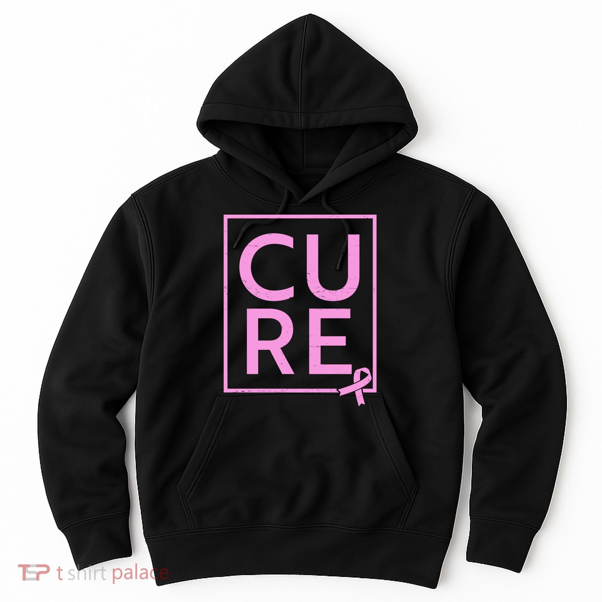 Cure Breast Cancer Awareness Pink Ribbon Hoodie