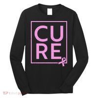 Cure Breast Cancer Awareness Pink Ribbon Long Sleeve Shirt thumb 0