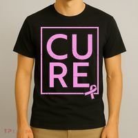 Cure Breast Cancer Awareness Pink Ribbon T-Shirt thumb 3