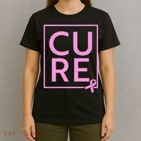 Cure Breast Cancer Awareness Pink Ribbon T-Shirt thumb 4