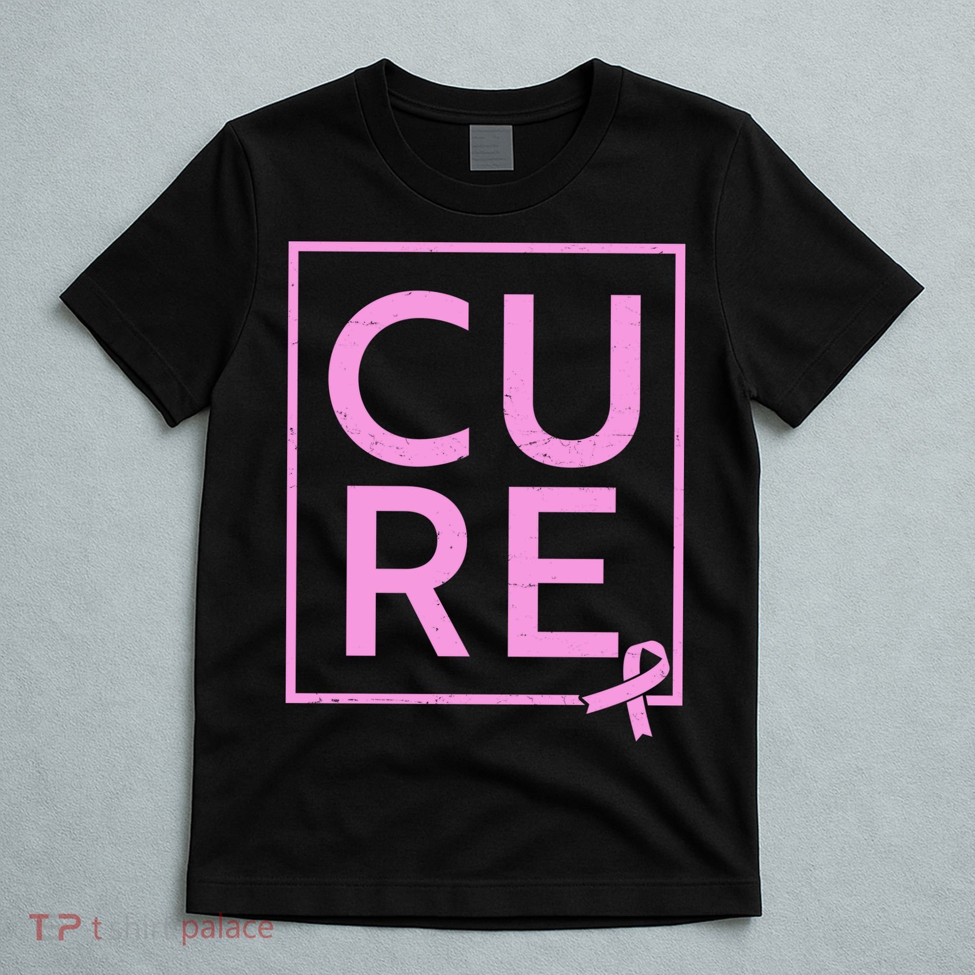 Cure Breast Cancer Awareness Pink Ribbon T-Shirt