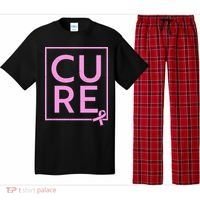 Cure Breast Cancer Awareness Pink Ribbon Pajama Set thumb 0