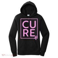 Cure Breast Cancer Awareness Pink Ribbon Women's Hoodie thumb 0
