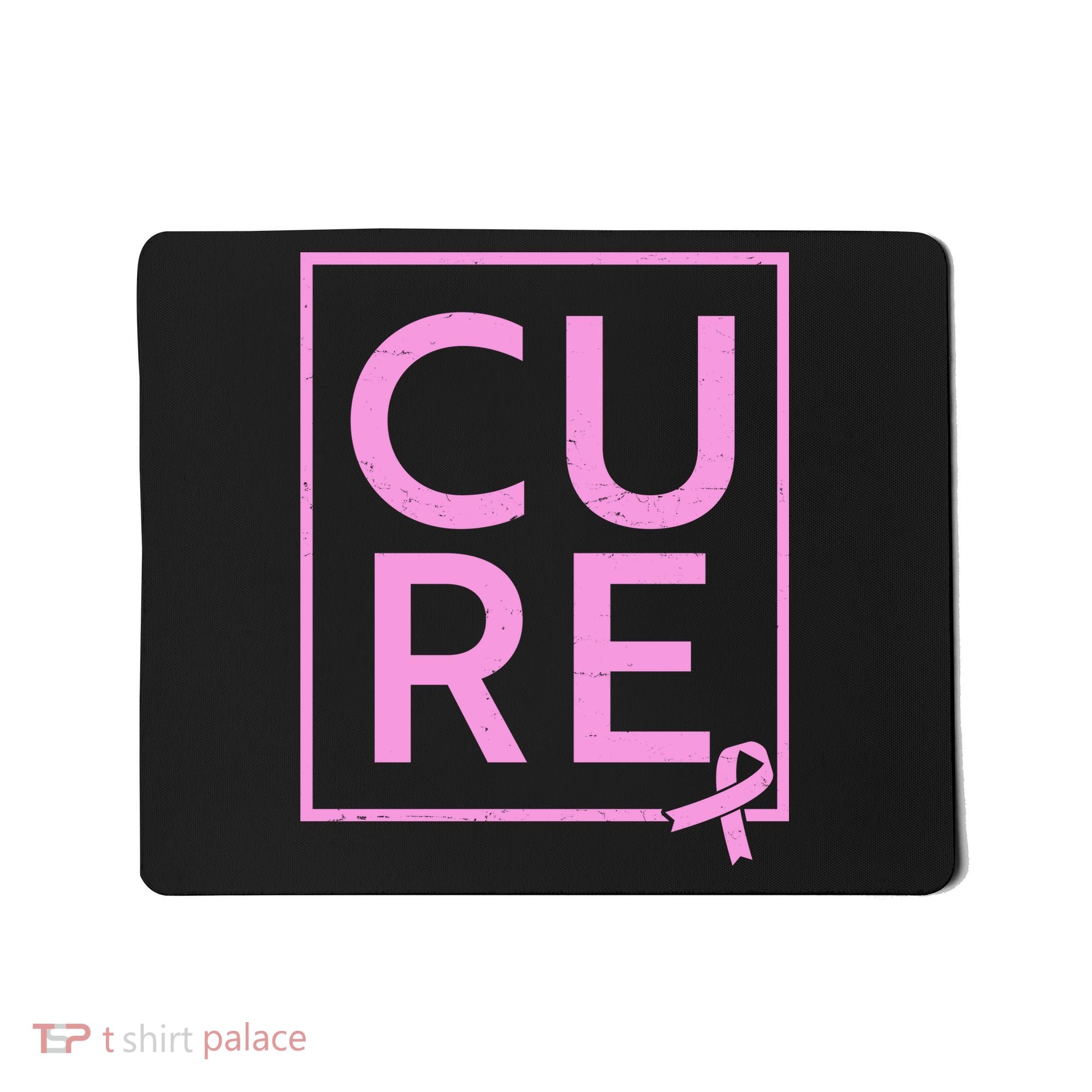 Cure Breast Cancer Awareness Pink Ribbon Mousepad