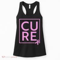 Cure Breast Cancer Awareness Pink Ribbon Women's Tank Top thumb 0
