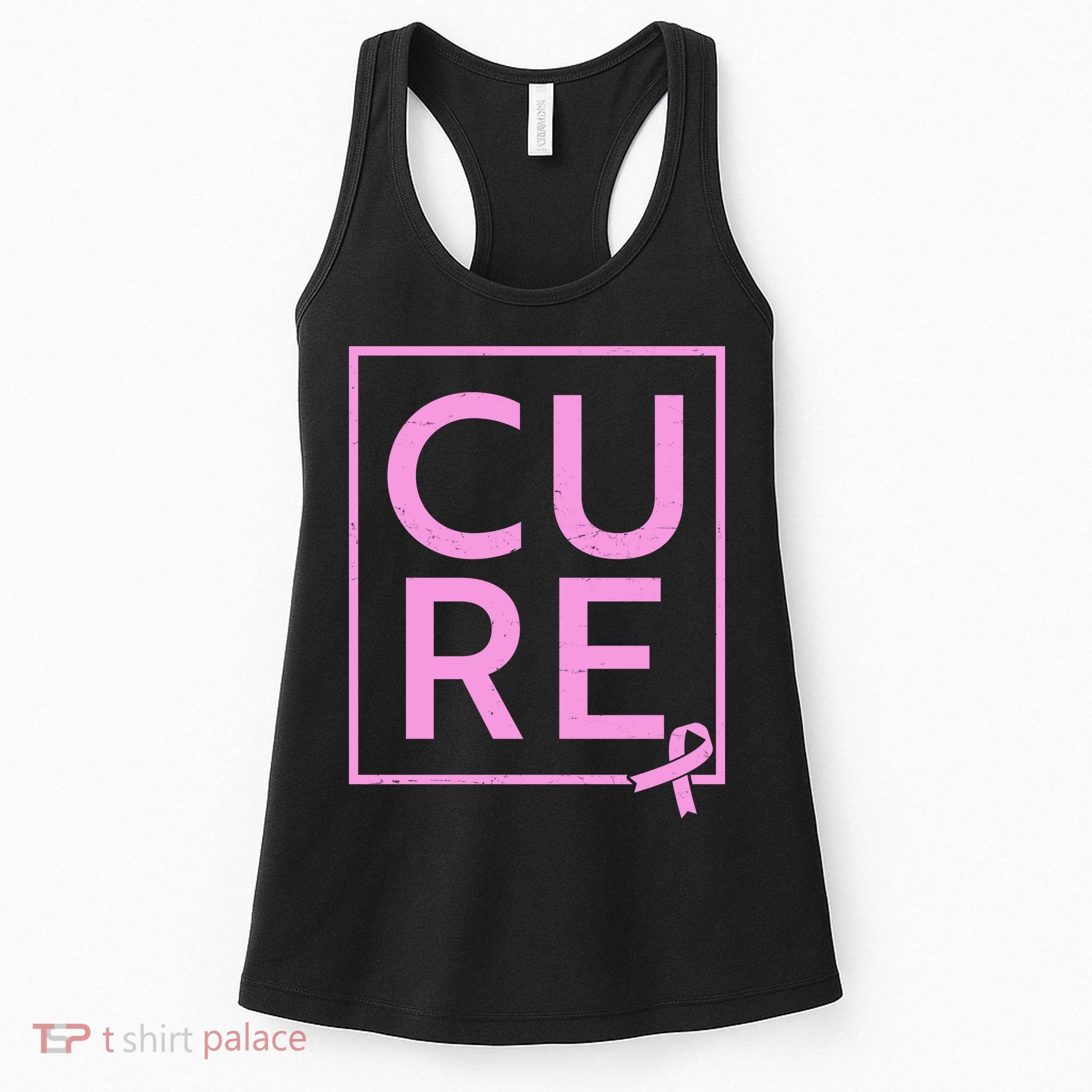 Cure Breast Cancer Awareness Pink Ribbon Women's Tank Top