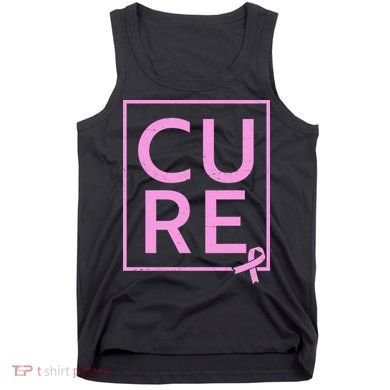 Cure Breast Cancer Awareness Pink Ribbon Tank Top