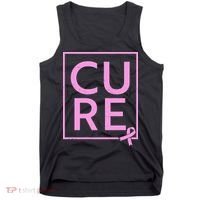 Cure Breast Cancer Awareness Pink Ribbon Tank Top thumb 0