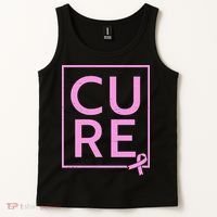 Cure Breast Cancer Awareness Pink Ribbon Tank Top thumb 2