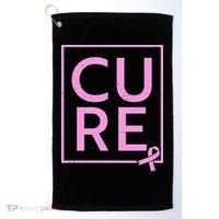 Cure Breast Cancer Awareness Pink Ribbon Golf Towel thumb 0