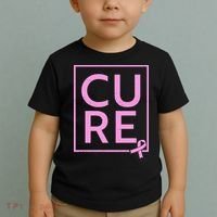 Cure Breast Cancer Awareness Pink Ribbon Toddler T-Shirt thumb 2