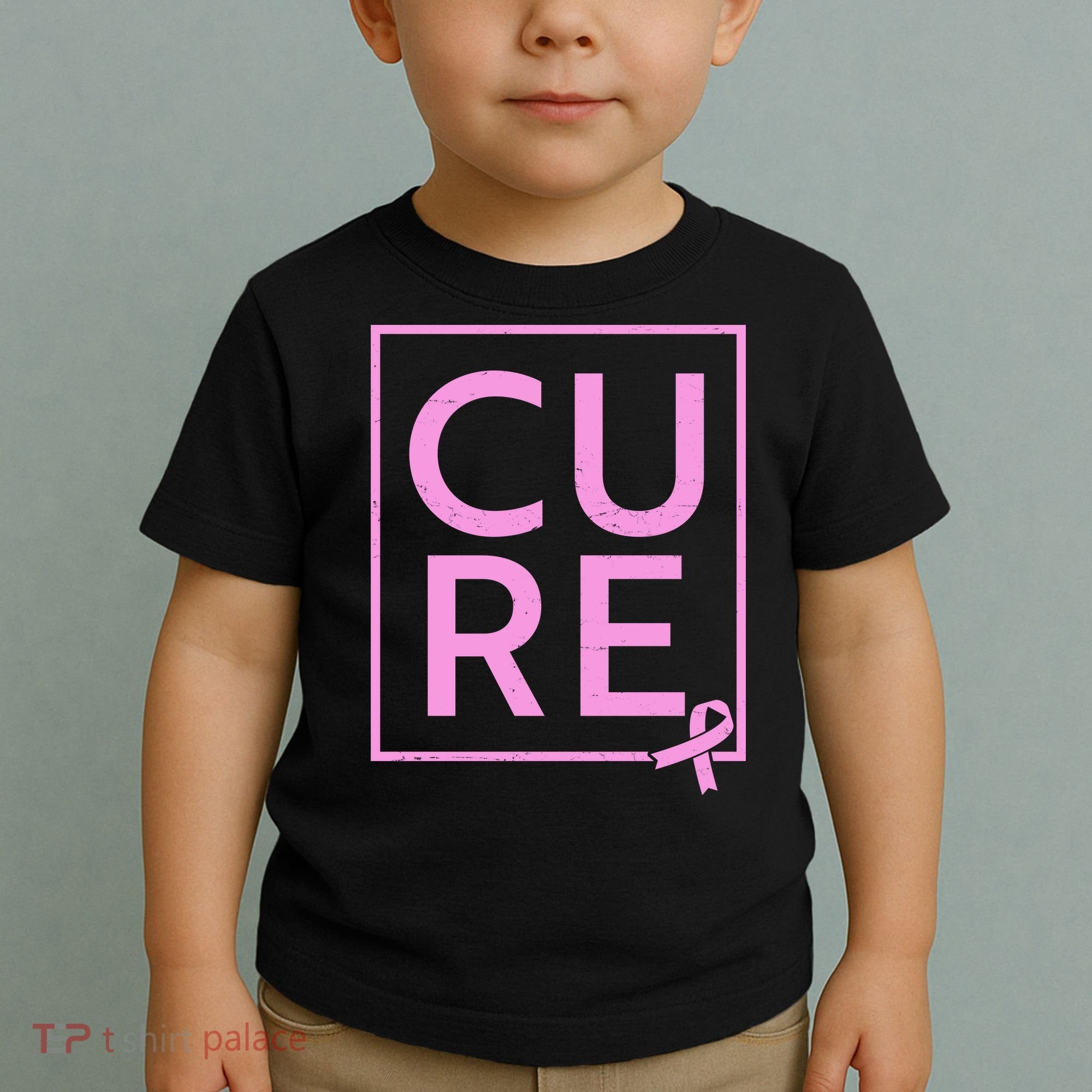 Cure Breast Cancer Awareness Pink Ribbon Toddler T-Shirt