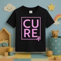 Cure Breast Cancer Awareness Pink Ribbon Toddler T-Shirt thumb 3
