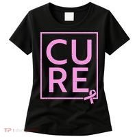 Cure Breast Cancer Awareness Pink Ribbon Women's T-Shirt thumb 0