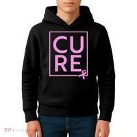 Cure Breast Cancer Awareness Pink Ribbon Kids Hoodie thumb 4