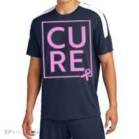 Cure Breast Cancer Awareness Pink Ribbon Sport-Tek Competitor United Soccer Jersey thumb 0