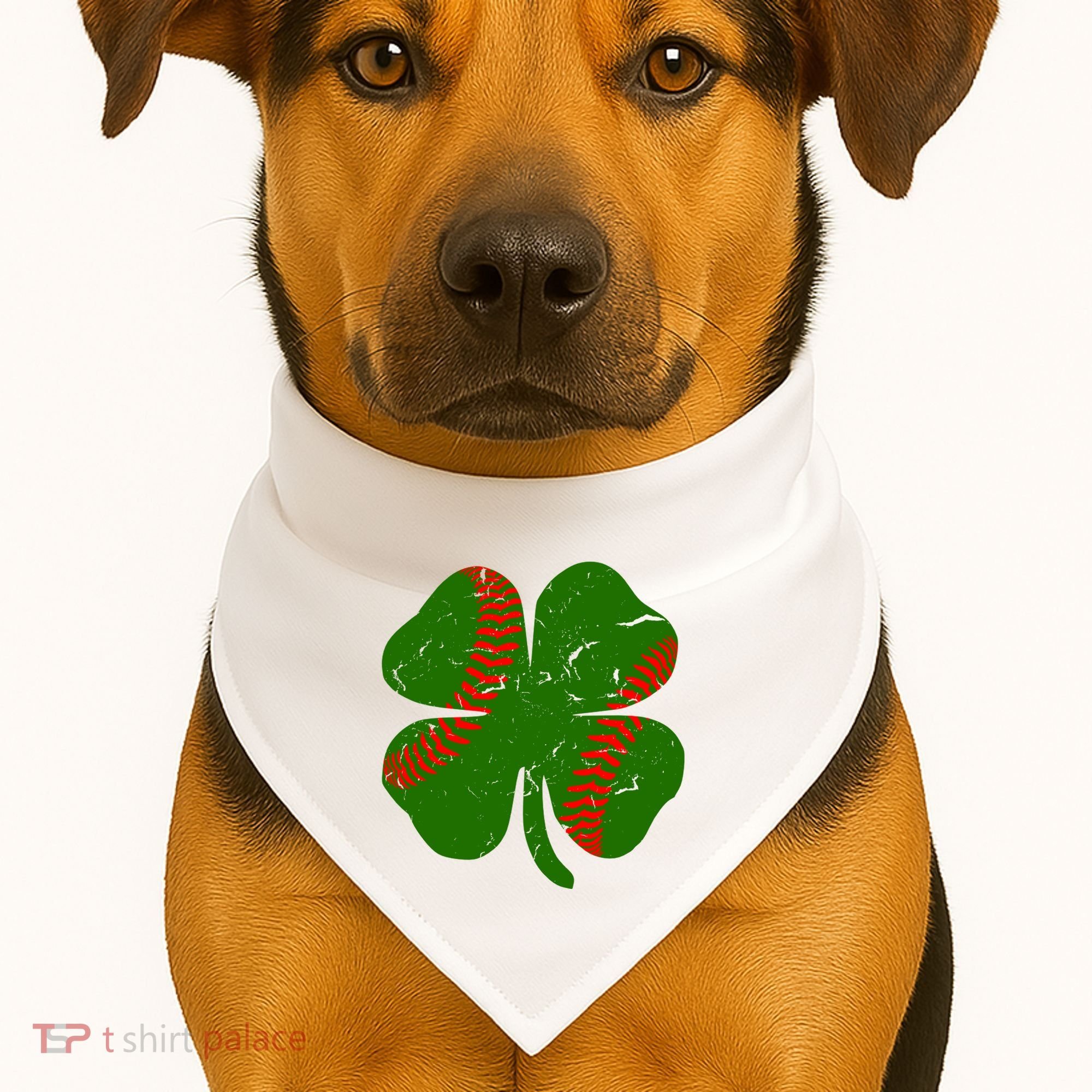 Clover Baseball USA-Made Doggie Bandana
