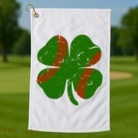 Clover Baseball Golf Towel thumb 1