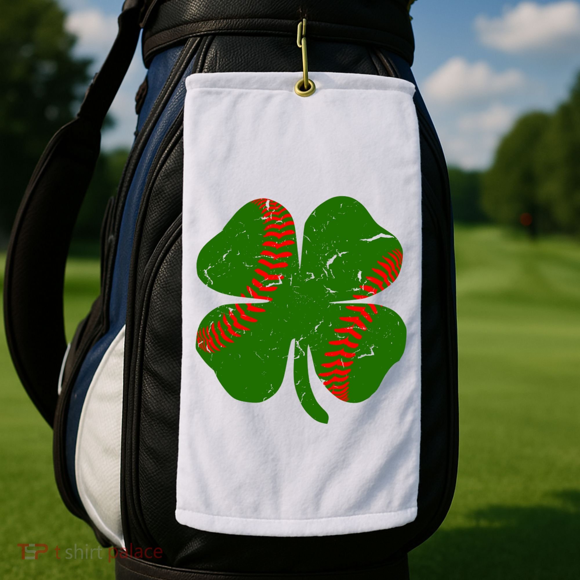 Clover Baseball Golf Towel