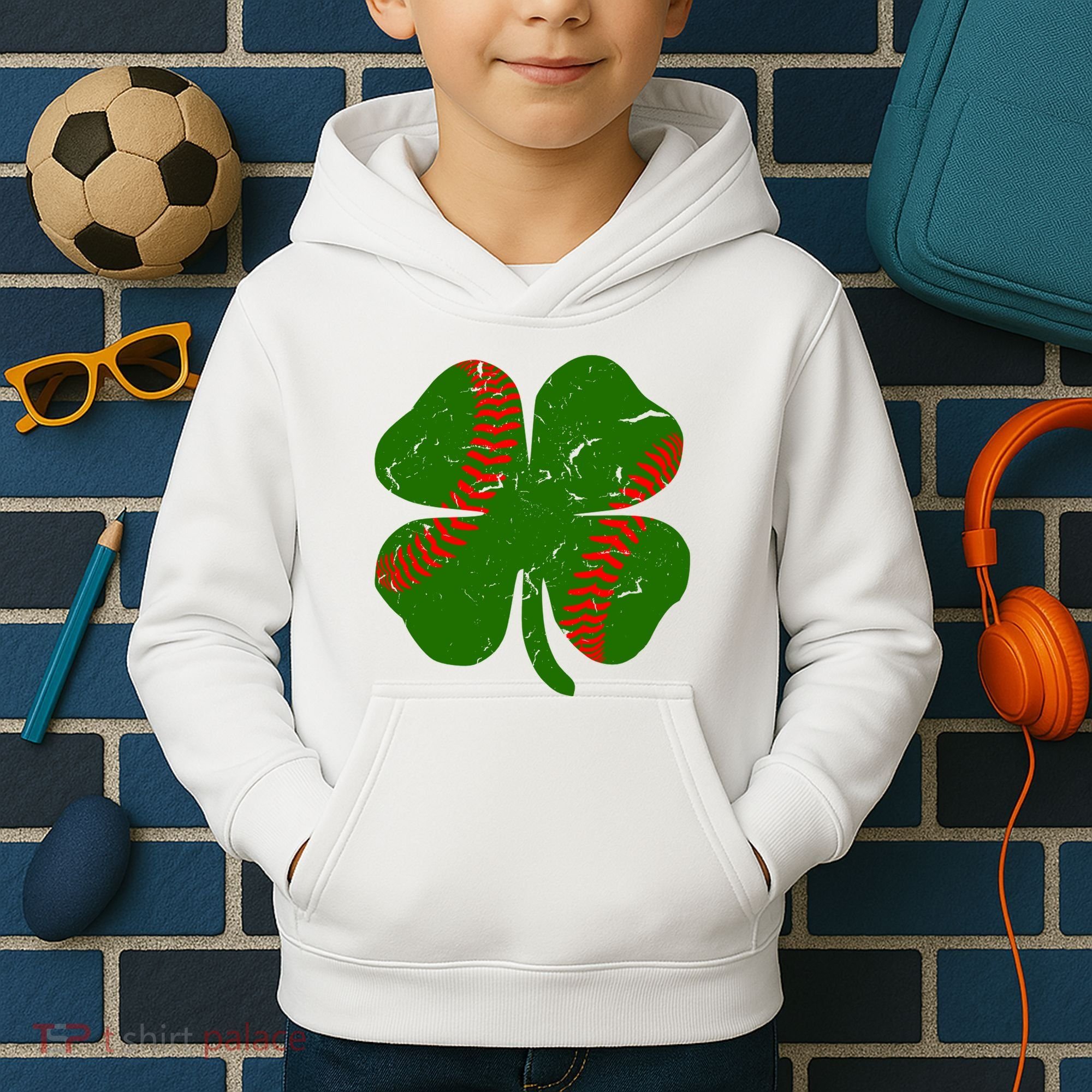 Clover Baseball Kids Hoodie