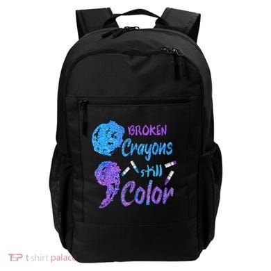 Cool Broken Crayons Still Color Suicide Prevention Awareness Backpack