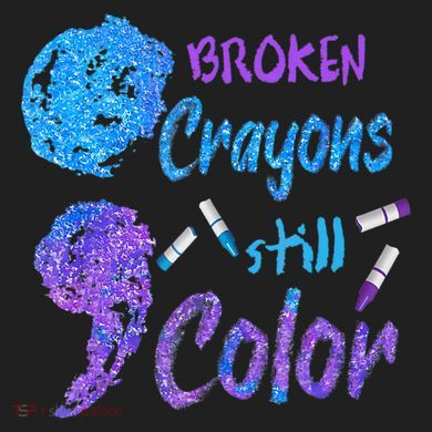 Cool Broken Crayons Still Color Suicide Prevention Awareness Plastic Christmas Ball Ornament