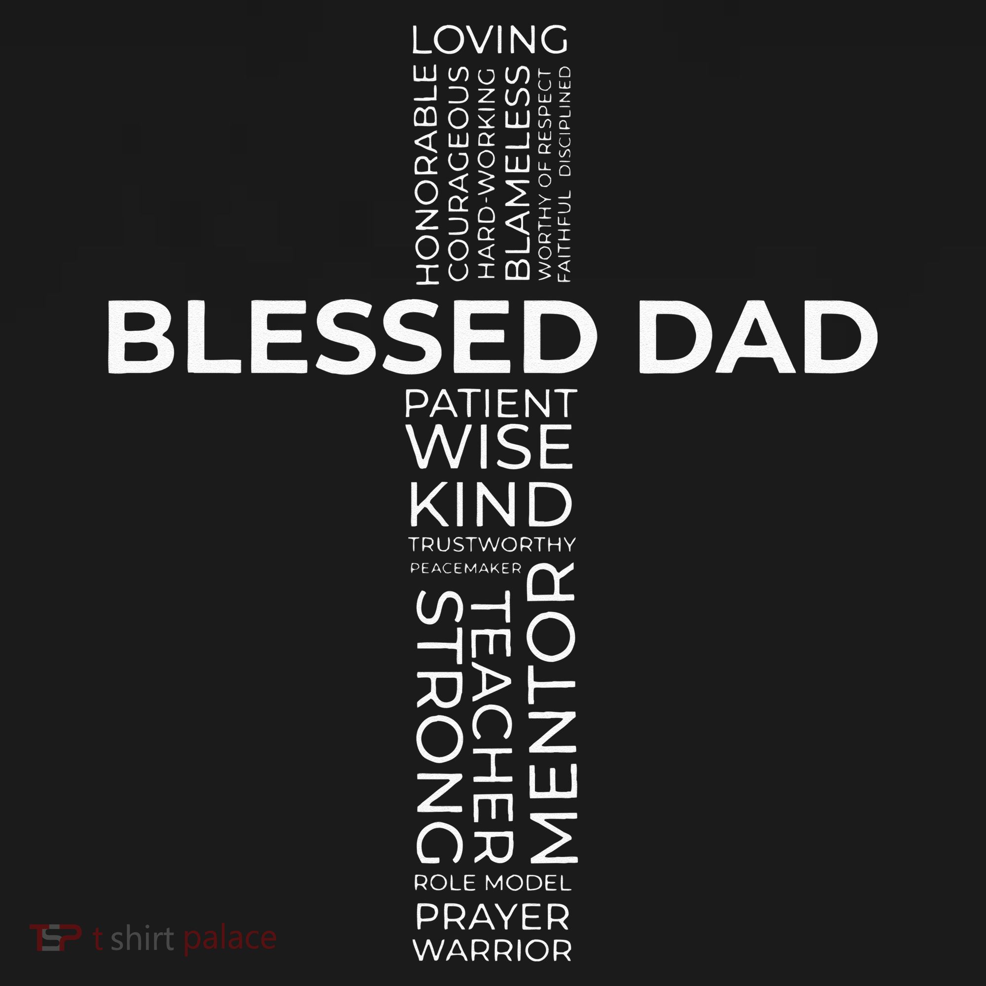 Christian Blessed Dad Cross Fathers Day Apron