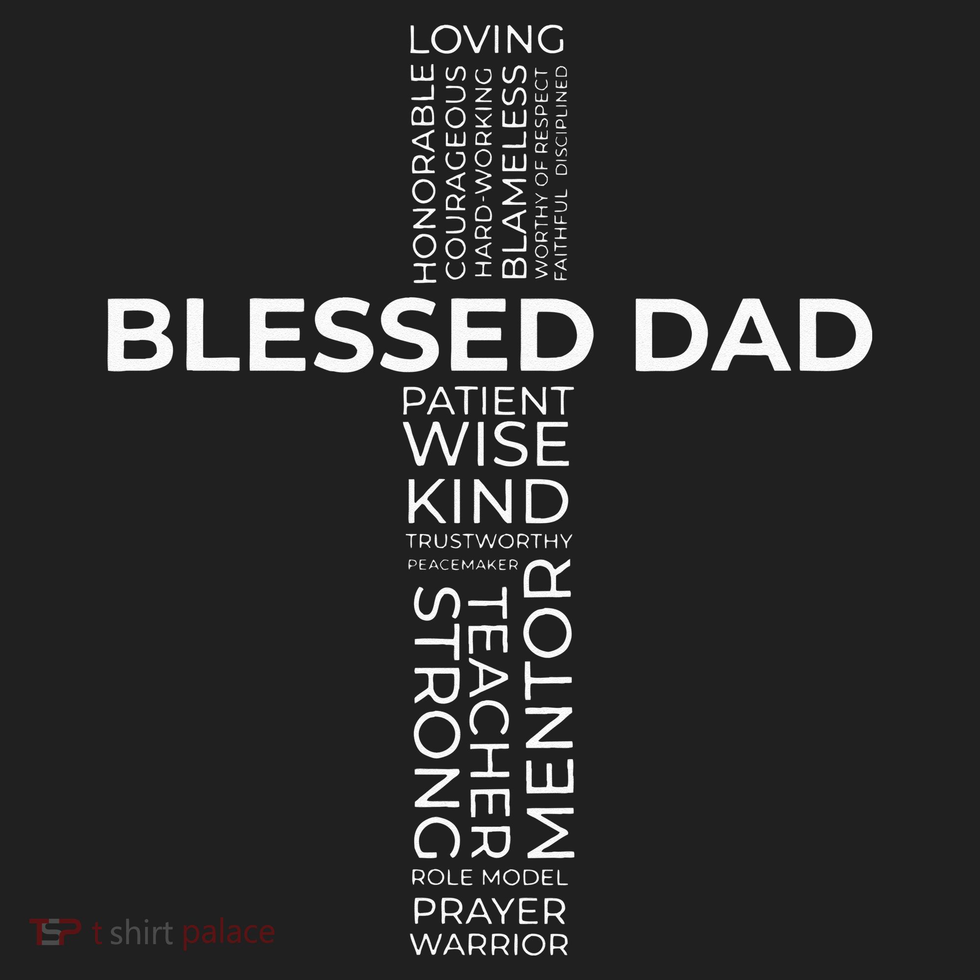 Christian Blessed Dad Cross Fathers Day Beanie