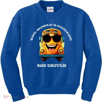 Coolest Bus Driver Kids Sweatshirt
