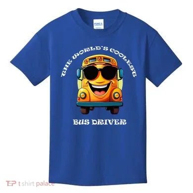 Coolest Bus Driver Kids T-Shirt