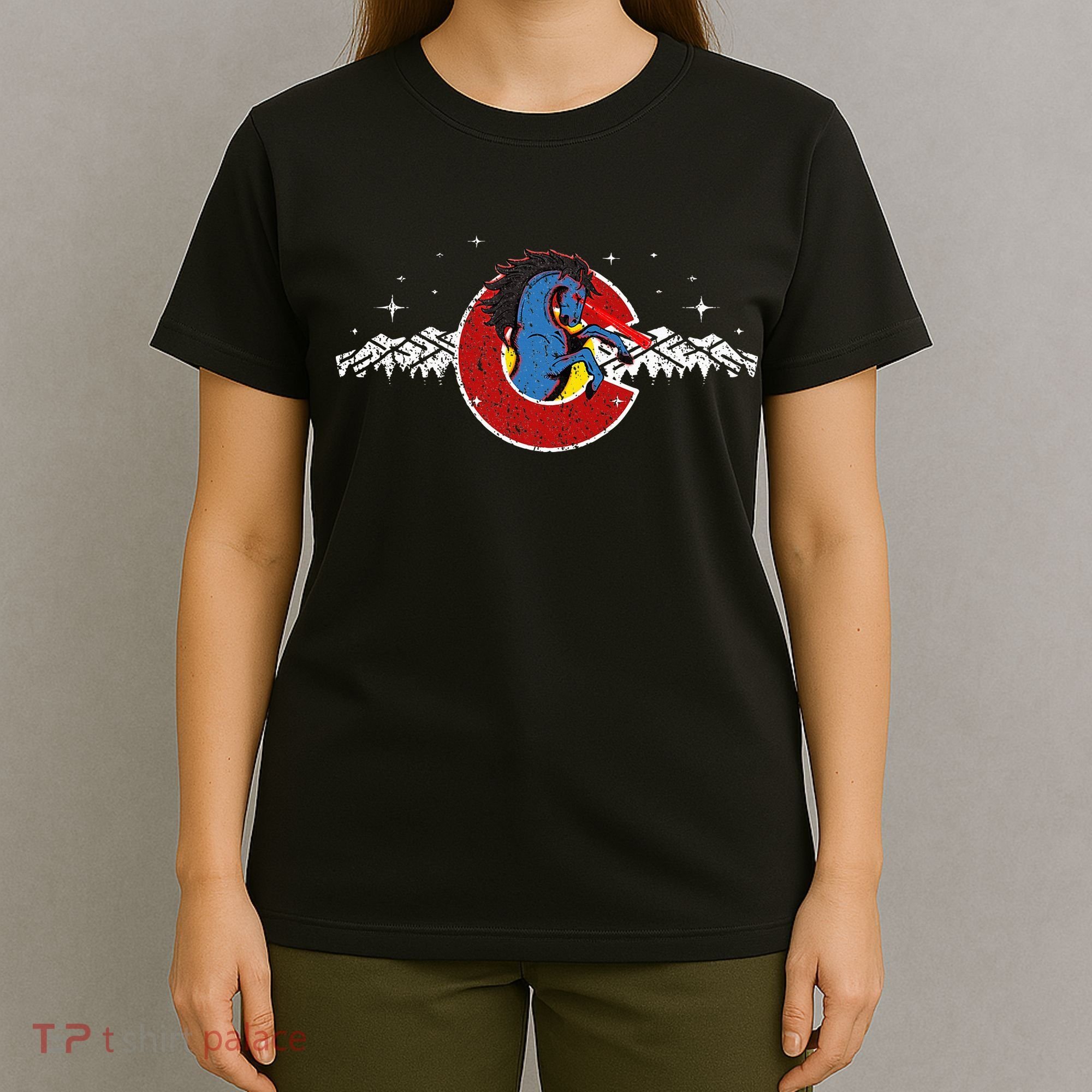 Colorado Blucifer Demon Horse T-Shirt