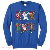 Christmas Boys Dabbing Santa Deer Friends Xmas Gift Sweatshirt thumb 0
