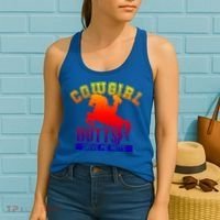 Cowgirl Butts Drive Me Nuts Cowboy Funny Gift For Howdy Cool Gift Women's Tank Top thumb 2