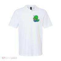Cute Baby Dino Trex Eating Ramen Noodles Polo thumb 0