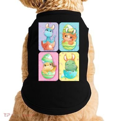 Cute Baby Dinosaurs Easter Eggs Doggie Tank