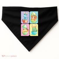 Cute Baby Dinosaurs Easter Eggs USA-Made Doggie Bandana thumb 0