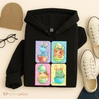 Cute Baby Dinosaurs Easter Eggs Hoodie thumb 4