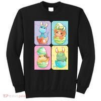 Cute Baby Dinosaurs Easter Eggs Sweatshirt thumb 0