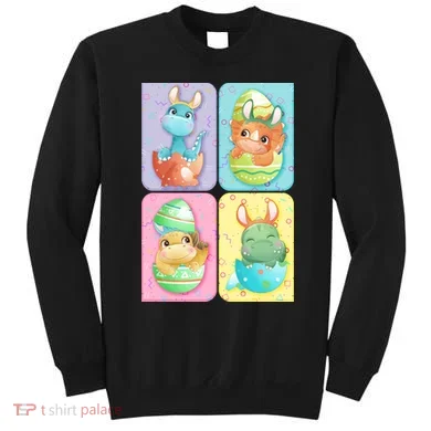 Cute Baby Dinosaurs Easter Eggs Sweatshirt