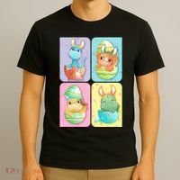 Cute Baby Dinosaurs Easter Eggs T-Shirt thumb 3