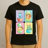 Cute Baby Dinosaurs Easter Eggs T-Shirt thumb 3