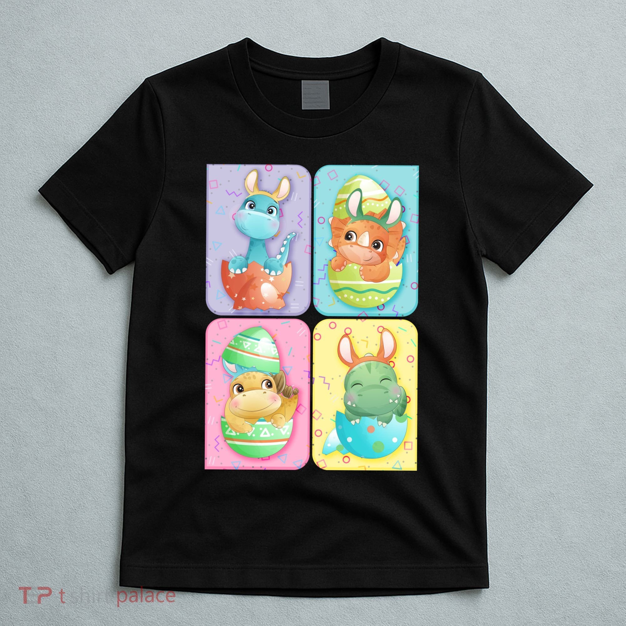 Cute Baby Dinosaurs Easter Eggs T-Shirt