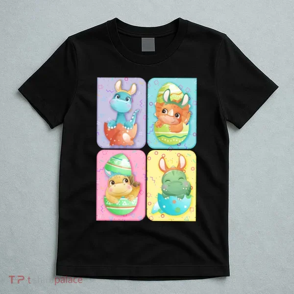 Cute Baby Dinosaurs Easter Eggs T-Shirt