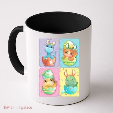 Cute Baby Dinosaurs Easter Eggs Coffee Mug