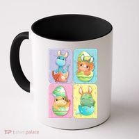 Cute Baby Dinosaurs Easter Eggs Coffee Mug thumb 0