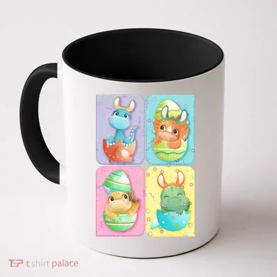 Cute Baby Dinosaurs Easter Eggs Coffee Mug