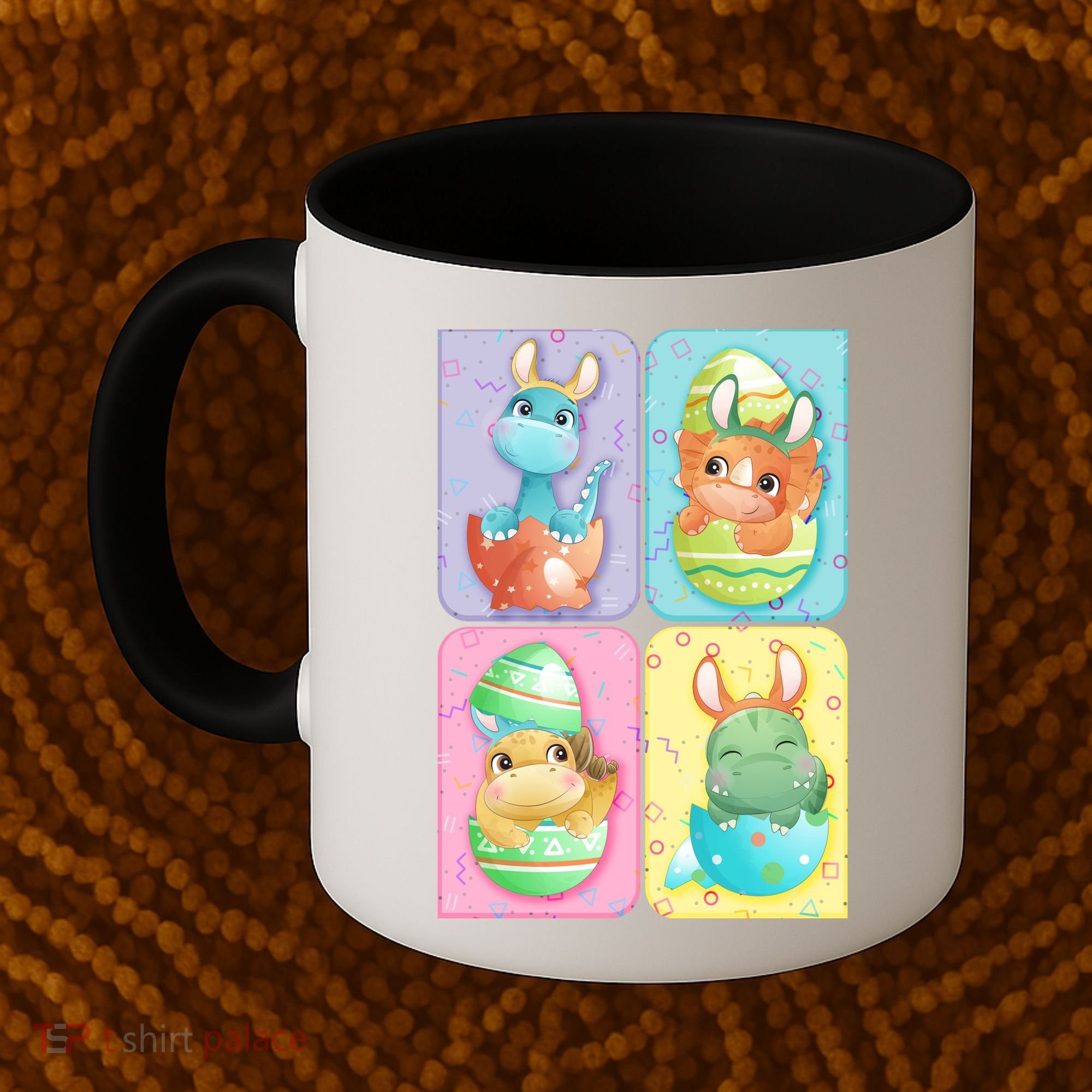 Cute Baby Dinosaurs Easter Eggs Coffee Mug