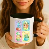 Cute Baby Dinosaurs Easter Eggs Coffee Mug thumb 3