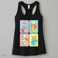Cute Baby Dinosaurs Easter Eggs Women's Tank Top thumb 3